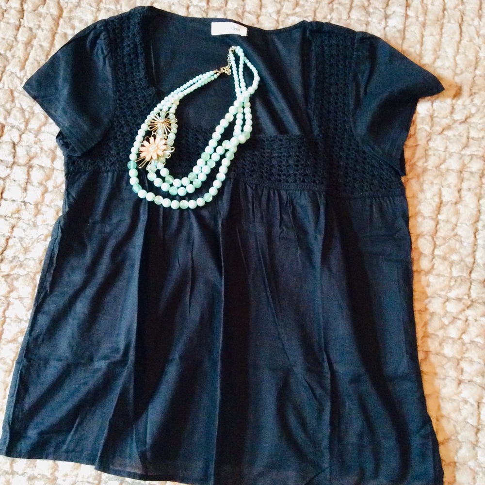 Calvin Klein black cotton top
